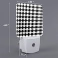 thumbnail image 2 of Salouo Black And White Diamonds for Night Lights Plug into Wall 1 Pack, 0.5W Plug in Night Light with Dusk-to-Dawn Light Sensor LED Nightlight for Bathroom, Adult, Hallway-US, 2 of 7