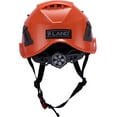 thumbnail image 4 of Land Helmets AeroPro Safety Helmet - ANSI/ISEA Z89.1 + EN 12492/EN 397 Type 1 Class C Vented - OSHA Approved - Helmets for Arborists, Contractors, and Rescue Teams - Orange, 4 of 8