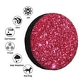 thumbnail image 4 of Pofeuu Pink Glitter Print Spare Tire Wheel Cover for Car Truck SUV Camper Universal Fit Spare Tire Cover RV Spare Tire Covers-16 inch, 4 of 6
