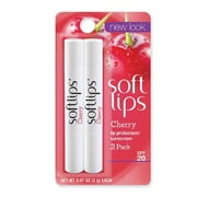 Softlips Cherry Lip Protectant SPF 20 (2 Sticks)