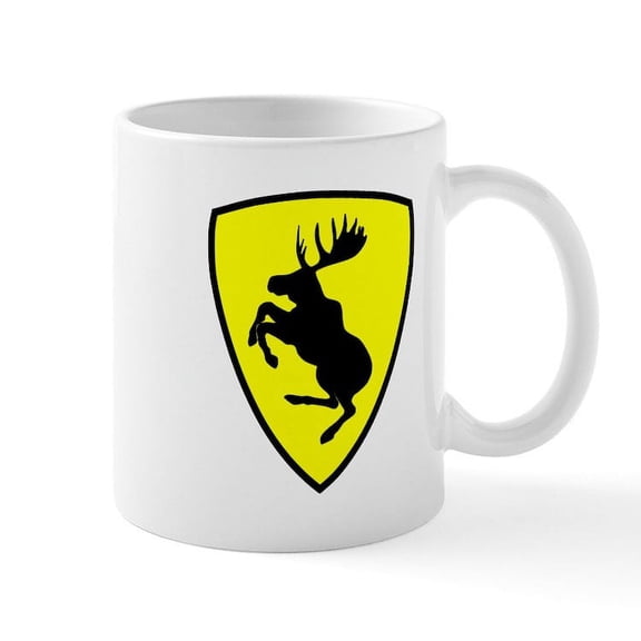 CafePress - 2.75 Prancing Moose Mugs - 11 oz Ceramic Mug - Novelty Coffee Tea Cup