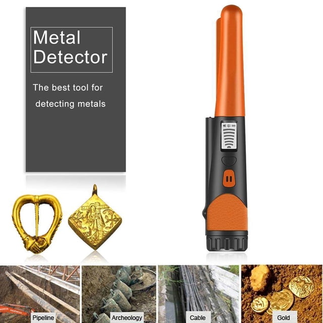 Detector de metales portátil, detector de metales portátil con sonda de búsqueda, detector de oro diseñado para precisión