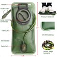 thumbnail image 2 of Bolsa de Hidratación CHERAINTI 2.5L para Mochila de Senderismo Verde, 2 of 7