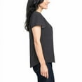 thumbnail image 2 of Hilary Radley Womens V-Neck Printed Blouse Size: XL, Color: Black & Off-White Dot, 2 of 3