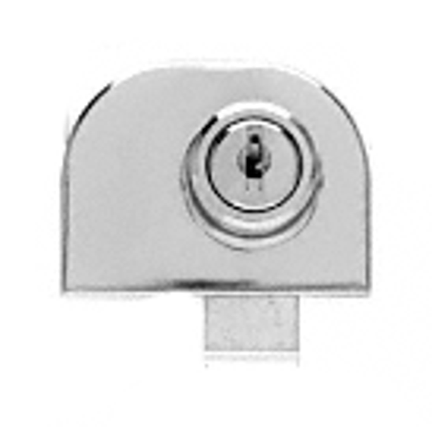 CRL EH212KA Chrome Double Glass Door Lock Keyed Alike