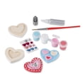 thumbnail image 5 of Melissa & Doug Created by Me! Wooden Heart Magnets Craft Kit (4 Designs, 4 Paints, Stickers, Glitter Glue), 5 of 10
