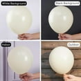 thumbnail image 2 of White Sand Balloons 50 pcs 12 Inch Beige Cream Ivory Latex Balloons for Wedding Bridal Graduation Baby Shower Gender Reveal Safari Birthday Party Decorations White-F12, 2 of 13