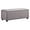 Grey, variant on 38-inch White Faux Leather Storage Ottoman Bench with Seat and Footrest Function - for Bedroom, Living Room & Entryway