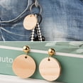 thumbnail image 5 of Natural Blank Wood Slices Wood Discs Tags Round Wooden Key Tags Blank Wooden Key Chain Wood Keychain Supplies, 5 of 13