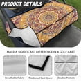 thumbnail image 6 of Whosucclay Anti-Slip Golf Cart Seat Protector for All-Season Use Summer, With 4 Storage Pockets with 4 Front Pockets Golf Cart Seat Cover, Jewel Tones, 6 of 7