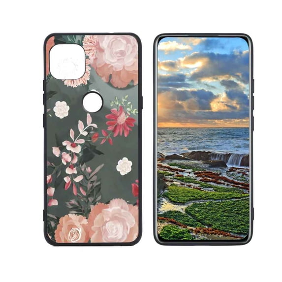Compatible with Motorola G 5G Phone Case, Floral-2 Case Men Women, Flexible Silicone Shockproof Case for Motorola G 5G