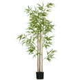 thumbnail image 2 of HOMCOM 6' Artificial Bamboo Tree, Potted Indoor Fake Plant for Home Office, Living Room Decor, 2 of 9