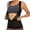 Black, variant on FUTATA Women's Sauna Tank Top Premium Slimming Workout Vest Sweat Enhancin Polymer Waist Trainer with Zipper for Weight Loss