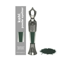 Lakerain Sheida Kohl Powder Eyeliner Green - Handmade Natural Powder Eyeliner, Long-Lasting, Arabic Style, Smooth Application, Versatile Eye Makeup, 1pc, Professional Cosmetic Penc Makeup Organizers