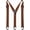 Brown, variant on 1.5 In Y Belt Loop Suspenders for Unisex Under Clothing with 3 Hooks.
