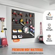 KFFKFF Slatwall Panels Heavy Duty 24H x 48L Garage Wall Organizer Set of 2 Panels, Black