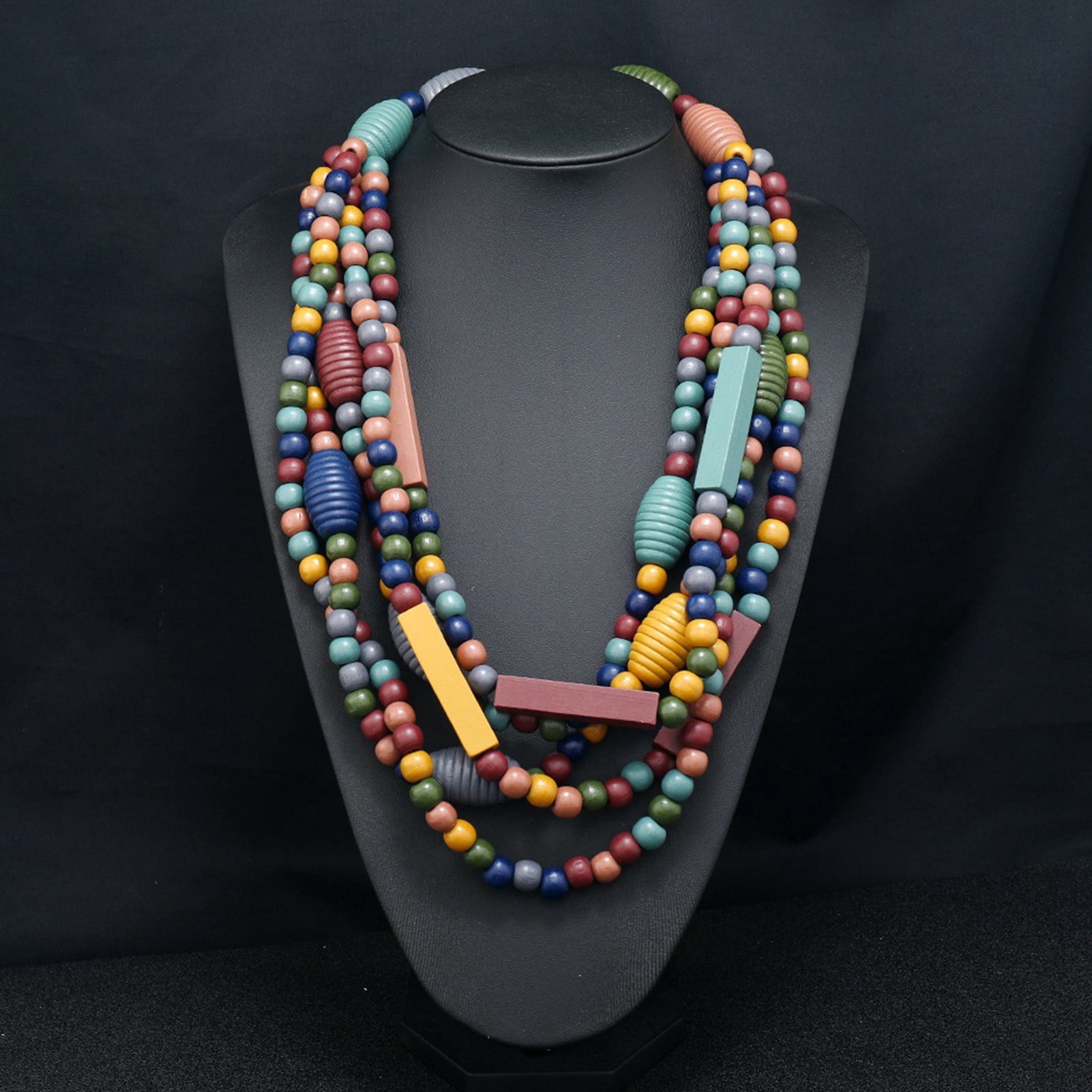 Collier Court Choker Femme - Argenté, Perles Et Pompons - Alliage De Zinc - Neuf Sans Emballage