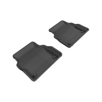 3D MAXpider 2011-2017 Audi A8 Kagu 2nd Row Floormats - Black (L1AD03121509)
