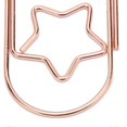 thumbnail image 2 of 40 Pack Star Paper Clips in Bright Colors, Rustproof Coating, Portable and Lightweight, for Office and Home, Rose Gold, 2 of 3