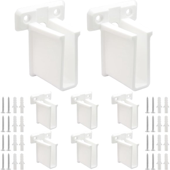shiyou-8 Pcs Wire Shelf End Bracket Plastic Wire Shelf Brackets Closet Maid Support Brackets Wall Mount Shelf Brackets Closet Shelf Brackets for Wire Shelving