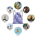 thumbnail image 6 of Sikiie flower crystal Skull Drawstring Backpack Drawstring Bags, Draw String Back Bag for Sports, Gym, Travel, Swimming, Beach-Medium, 6 of 6