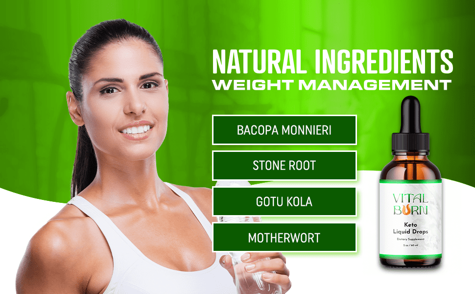 Vital Burn Keto Drops Advanced Liquid Supplement for Fitness Support 90 Servings