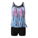 thumbnail image 5 of Traje de baño de dos piezas para mujer, trajes de baño para mujer, traje de baño de dos piezas con espalda de tirantes y estampado conservador para mujer, vestido de baño para mujer, 5 of 7