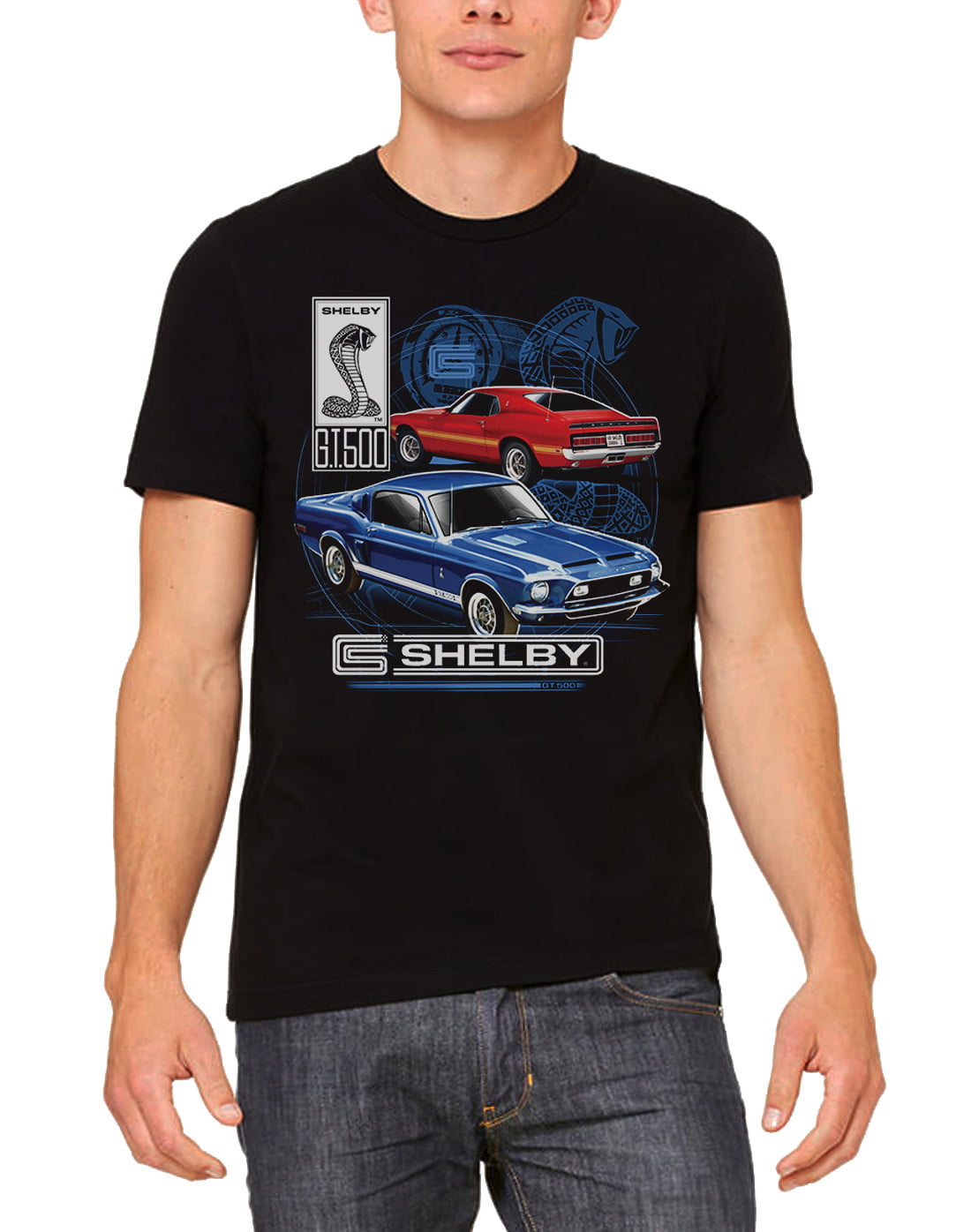 Men's Shelby GT500 Black T-Shirt 3X-Large Black - Walmart.com