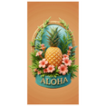 thumbnail image 2 of Decorative Design Aloha Banner Tropical Theme Floral Design Pineapple Element Hawaiian Decoration for Summer Party Beach Party Indoor Decoration, 2 of 7