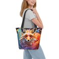 thumbnail image 2 of Disketp Color Splash Fox Portrait Bolsa de Hombro Casual para Mujer, Bolso Cruzado para Compras, Viajes y Uso Diario, 2 of 6