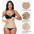 thumbnail image 4 of MANIFIQUE Seamless Waist Trainer for Women, Adjustable 3 Rows Hooks Tummy Control Waist Cincher, Anti-Roll Boned Shapewear Corset, Breathable Body Shaper for Daily Wear Postpartum, 4 of 6