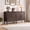 Brown, variant on Costway 58" Vintage Buffet Cabinet with 4 Doors & 2 Shelves, Storage, Pine Wood Legs Black