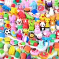 thumbnail image 1 of Gomas de borrar Moosia, paquete de 60 unidades, minirompecabezas 3D con forma de animal para niños, 1 of 9