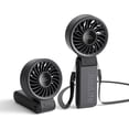 thumbnail image 1 of Ventilador portátil JISULIFE LIFE7 2024 con pantalla LED 5000 mAh negro, 1 of 9