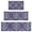 Blue Ethnic Paisley, variant on Blue Ethnic Paisley Pattern Kitchen Rugs Sets Of 3,Kitchen Runner Rugs Non Skid Washable,Decorative Kitchen Floor Mats for Kitchen,Sink,Laundry,17"x30" 17"x47" 17"x59"