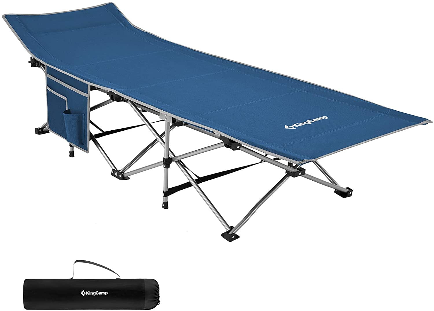 kingcamp camping cot with inflatable air mattress