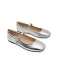 thumbnail image 4 of Women’s Soft Square Toe Mary Jane Ballerina Flats with Adjustable Ankle Strap, 4 of 5