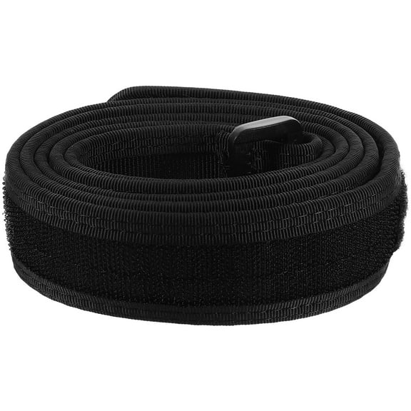 LOLIPPYY Black Nylon Hiking and Work Belt for Men Heavy Duty Sticky Secure Adjustable Strap