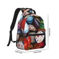 thumbnail image 2 of Yiaed Easter Egg Print School Backpack College Backpack Daypacks for Students High School Spacious and Durable Daypack for Work and Travel-One Size, 2 of 6