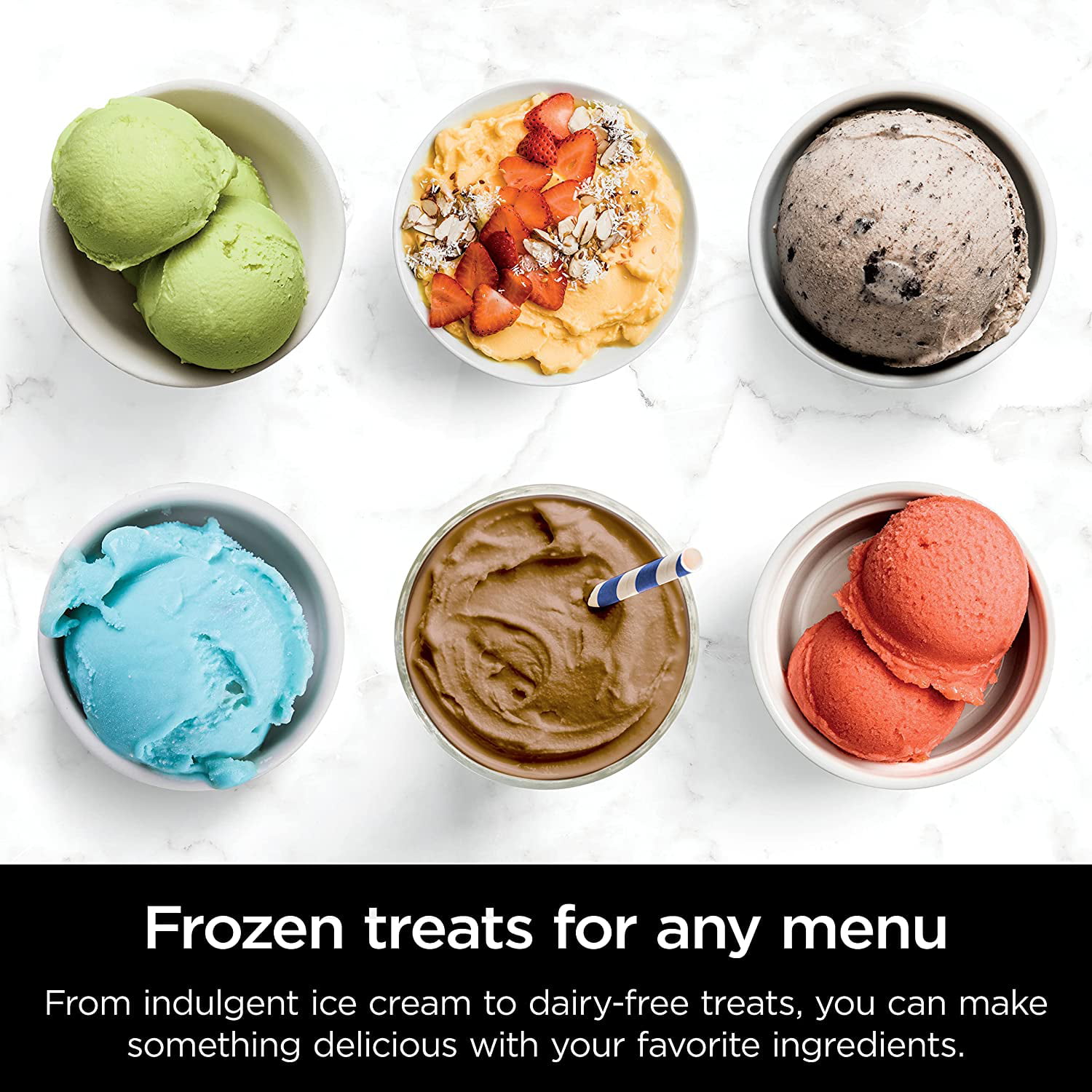 BRAND NEW Ninja CREAMi Ice Cream Maker, 7 One-Touch Programs, NC301