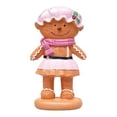 thumbnail image 5 of Dserfhy Gingerbread Man Figurine Christmas Resin Gingerbread Statue with Dress/Suit Holiday Tabletop Ornament for Home Kitchen Mantel Decorations, 5 of 8