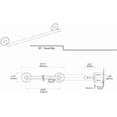thumbnail image 3 of Gatco 5078 Designer II Towel Bar, 30 Inch, Chrome, 3 of 3
