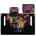 thumbnail image 5 of Whosucclay Lion Galaxy Art Folding Golf Cart Seat Covers 4 Pockets Club Car Seat Cover Protector, Golf Cart Seat Covers for Ezgo TXT RXV 2-Person Carts, 5 of 9