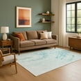 thumbnail image 7 of Addison Rugs Mayfield Premium Machine Washable Transitional Abstract Teal Rectangle Rug, 10' x 14', 7 of 7