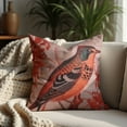 thumbnail image 3 of Throw Pillow Cover - Set of 2 Decorative Birds Printed Design Cushion Case for Home Decor Sofa Couch Chair Bed Patio Living Room Bedroom Car Office - 18x18 Inches, 3 of 9