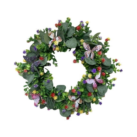 Rbaofujie Office Decor for Women Spring Wreaths for Front Door Spring Decor Summer Wreaths Colorful All Seasons Welcome Decor for Indoors Outdoors Farhouse Home Decor Desk Decor