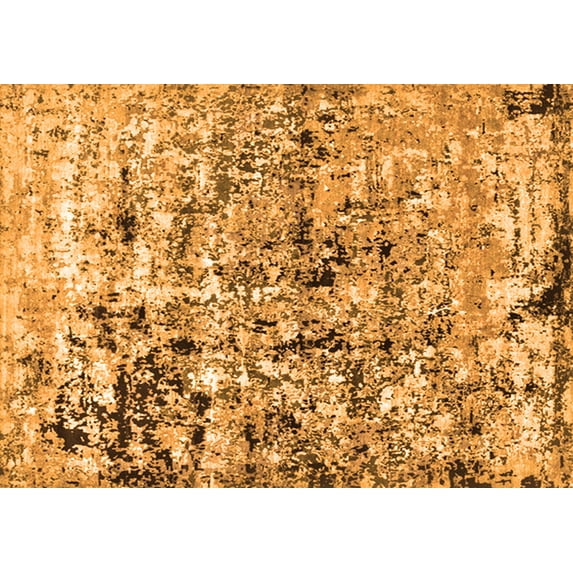 Ahgly Company Indoor Rectangle Oriental Orange Industrial Area Rugs, 5' x 8'