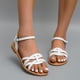 thumbnail image 1 of Zapatillas de verano para mujer, zapatos informales para mujer, sandalias ligeras de fondo plano Wmkox8yii nm9279, 1 of 8