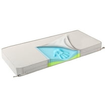 SUNROX Gel Memory Foam Bench Cushion with Ties, Water Resistant FadeShield Ultra Durable Outdoor/Indoor Universal Bench Seat Pads 42 x 16 x 4 inch, CREAM