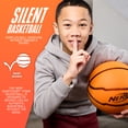 thumbnail image 2 of NERF Quietcourt Silent Foam Basketball - Quiet Ball for Indoor Dribbling Practice + Drills - 28.5" inch Kids + Youth Basketball - Never Goes Flat Foam, 2 of 9